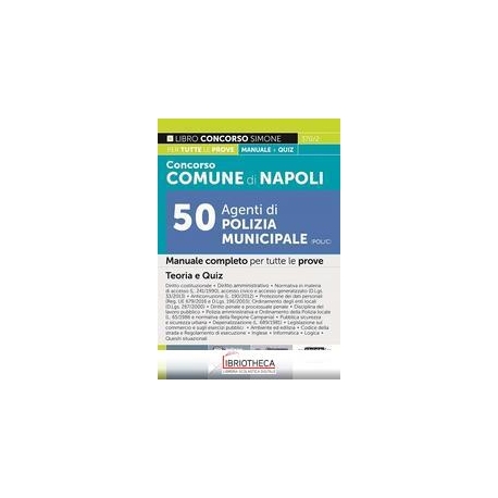 CONCORSO COMUNE NAPOLI manuale+quiz