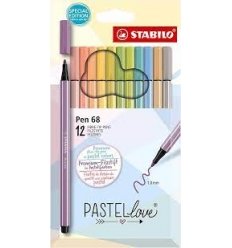 STABILO Pen 68 Pastellove set 12 Colori