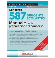 CONCORSO 587 DIRIGENTI SCOLASTICI - MANUALE PER LA P