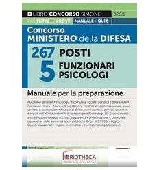 CONCORSO MINISTERO DELLA DIFESA 267 POSTI 5 FUNZIONA