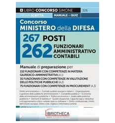 CONCORSO MINISTERO DIFESA 267 POSTI 262 FUNZIONARI A
