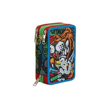 ASTUCCIO 3ZIP SJGANG ANIMALI FANTASY
