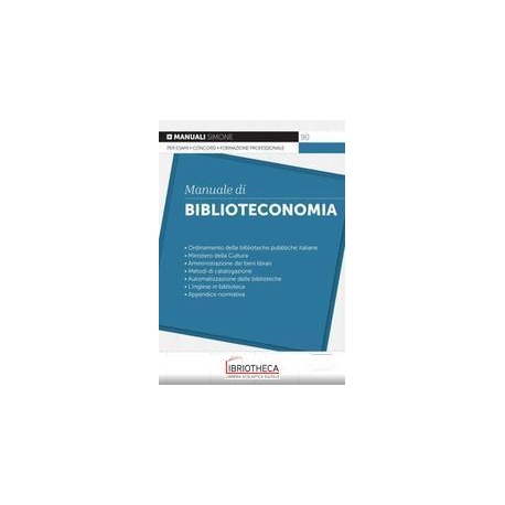 90 MANUALE DI BIBLIOTECONOMIA