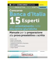 CONCORSO BANCA D' ITALIA 15 ESPERTI