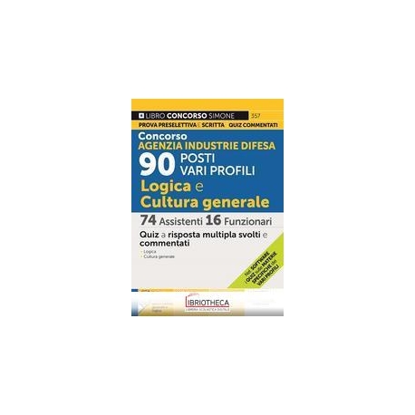 CONCORSO AGENZIA INDUSTRIE DIFESA 90 POSTI VARI PROF