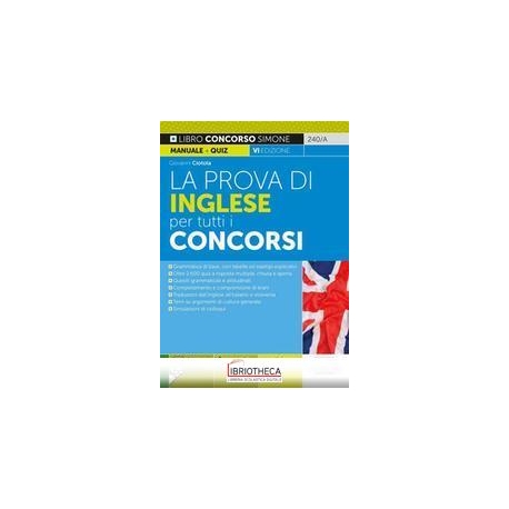 PROVA INGLESE PER TUTTI I CONCORSI