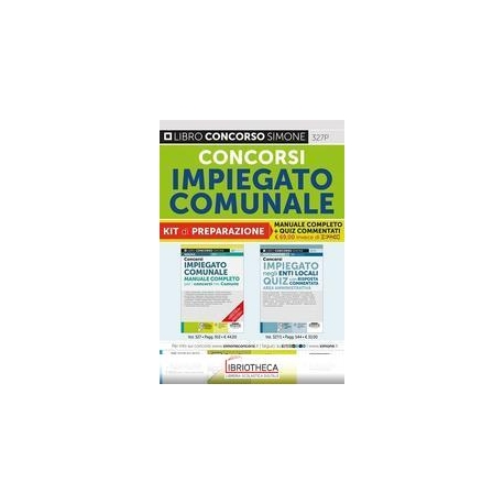CONCORSI IMPIEGATO COMUNALE - KIT DI PREPARAZIONE