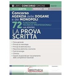 CONCORSO AGENZIA DELLE DOGANE E DEI MONOPOLI - 72 FU