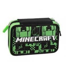 Astuccio 3Zip Green Minecraft