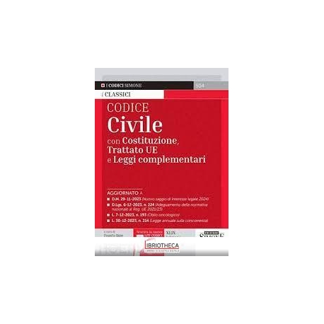 CODICE CIVILE LEGGI COMPLEMENTARI