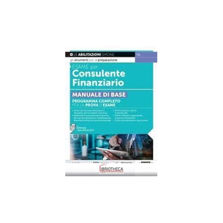 ESAME PER CONSULENTE FINANZIARIO - MANUALE DI BASE -