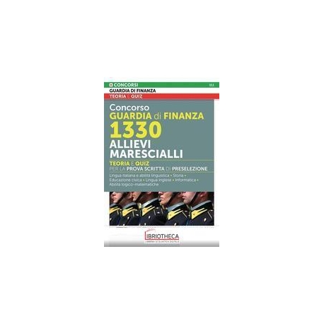 CONCORSO GUARDIA DI FINANZA 1330 ALLIEVI MARESCIALLI