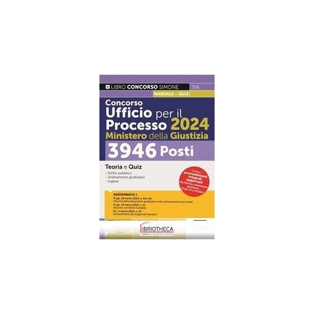 Concorso Ufficio per il Processo 2024 Mi