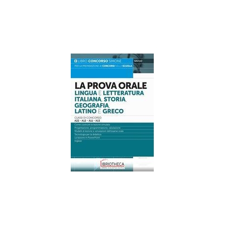 PROVA ORALE LINGUA E LETTERATURA ITALIANA, STORIA, G