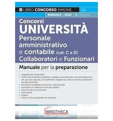 CONCORSI UNIVERSIT? PERSONALE AMMINISTRATIVO E CONTA