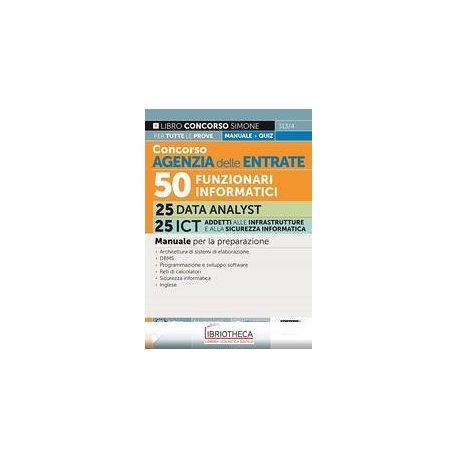 CONCORSO AGENZIA DELLE ENTRATE 50 FUNZIONARI INFORMA