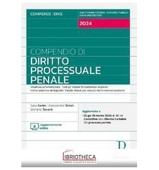 COMPENDIO DI DIRITTO PROCESSUALE PENALE