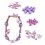450 PERLE IN LEGNO kit artistico FARFALL