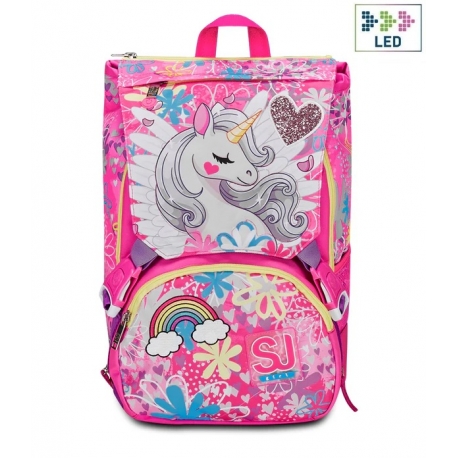 ZAINO SDOP. SJ SEVEN UNICORN LED GIRL