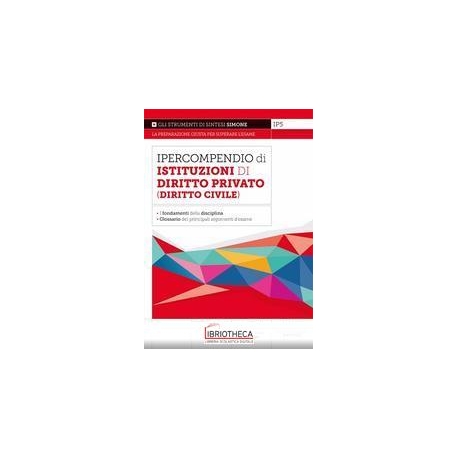 IPERCOMPENDIO DI ISTITUZIONI DI DIRITTO PRIVATO (DIR