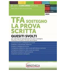 TFA SOSTEGNO - LA PROVA SCRITTA - QUESITI SVOLTI PER
