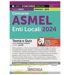 CONCORSO ASMEL ENTI LOCALI 2024