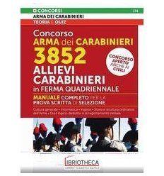 CONCORSO ARMA DEI CARABINIERI 3852 ALLIEVI CARABINIE