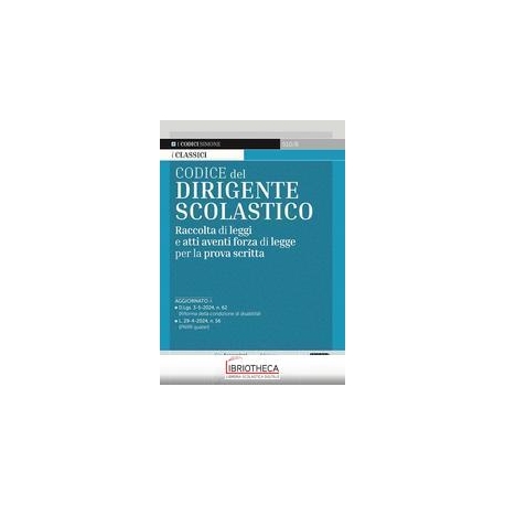 CODICE DEL DIRIGENTE SCOLASTICO - RACCOLTA DI LEGGI