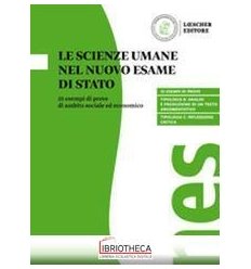 SCIENZE UMANE NEL NUOVO ESAME DI STATO ED. MISTA
