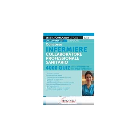 CONCORSO INFERMIERE COLLABORATORE PROFESSIONALE SANI