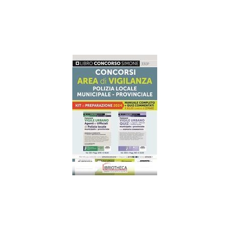 CONCORSI AREA DI VIGILANZA POLIZIA LOCALE - MUNICIPA