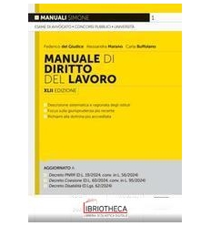 MANUALE DI DIRITTO DEL LAVORO