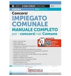 CONCORSI IMPIEGATO COMUNALE - MANUALE COMPLETO PER I