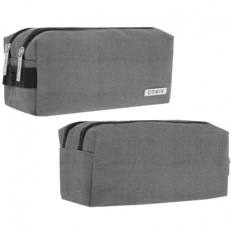 ASTUCCIO 2ZIP COMIX GRIGIO