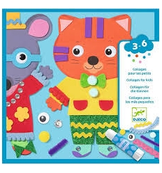 COLLAGE kit artistico TESORINI animali