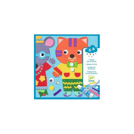 COLLAGE kit artistico TESORINI animali