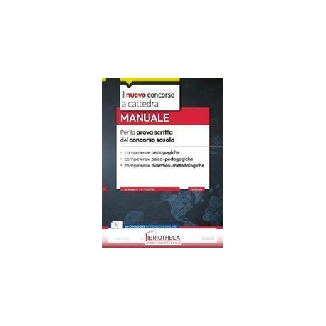 MANUALE PROVA SCRITTA CONCORSO SCUOLA