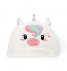 COPERTA CON CAPPUCCIO - UNICORNO