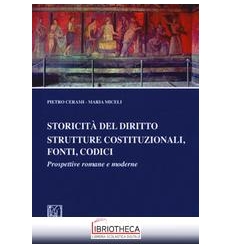 STORICITA' DEL DIRITTO STRUTTURE COSTITUZIONALI, FON