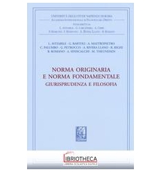 NORMA ORIGINARIA E NORMA FONDAMENTALE - GIURISPRUDEN