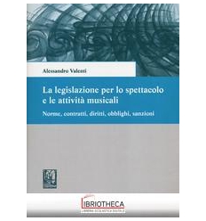 LEGISLAZIONE PER LO SPETTACOLO E LE ATTIVIT? MUSICAL