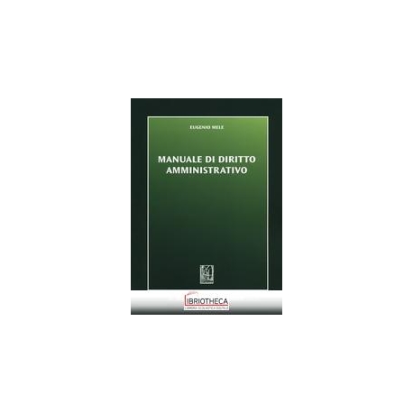 MANUALE DI DIRITTO AMMINISTRATIVO