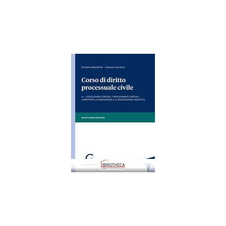 CORSO DIRITTO PROCESSUALE CIVILE 3 VOL.