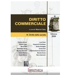 DIRITTO COMMERCIALE VOL. 3 2020 - DIRITTO DELLE SOCI