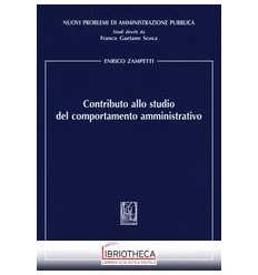 CONTRIBUTO ALLO STUDIO DEL COMPORTAMENTO AMMINISTRAT