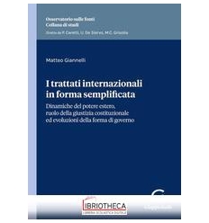 TRATTATI INTERNAZIONALI IN FORMA SEMPLIF