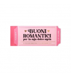 Blocchetto 24 Voucher - buoni romantici