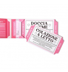 Blocchetto 24 Voucher - buoni romantici