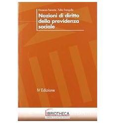 NOZIONI DIRITTO PREVIDENZA SOCIALE