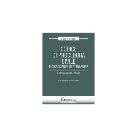 CODICE DI PROCEDURA CIVILE MINOR